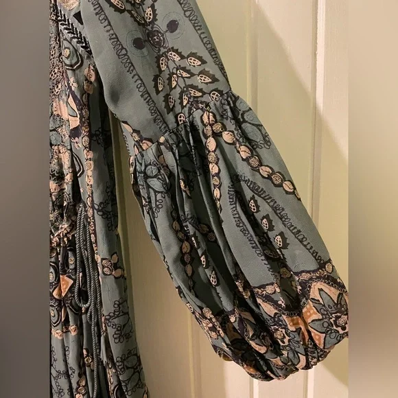 FREE PEOPLE pink city midi dress-small like new(missing slip)